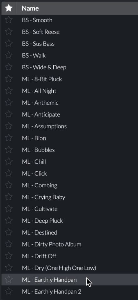 List of Vital presets